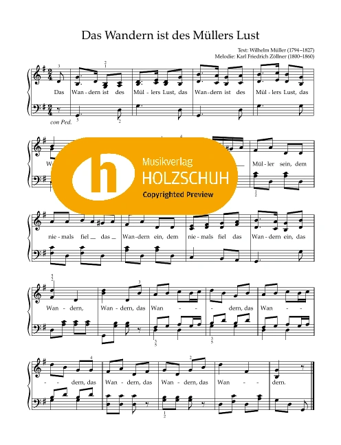 Das Wandern ist des Müllers Lust